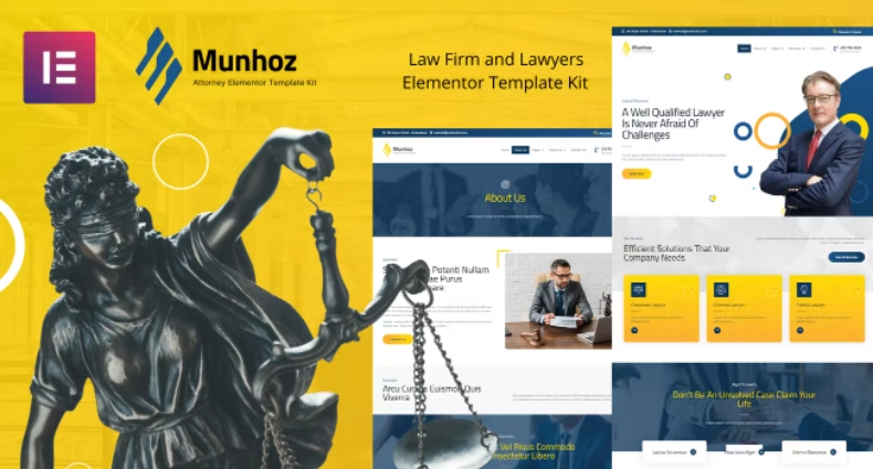 Munhoz – Law Firm & Attorneys Elementor Template