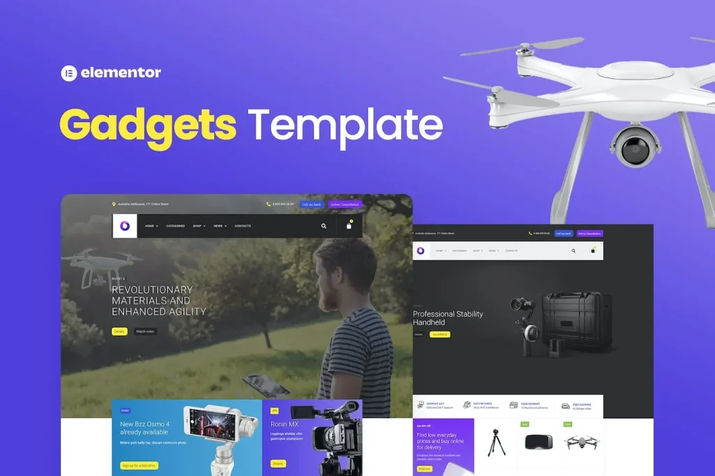 Bzzz – Gadgets eCommerce Elementor Template