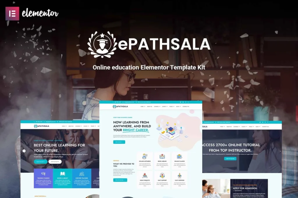 ePathsala – Online Education Elementor Template