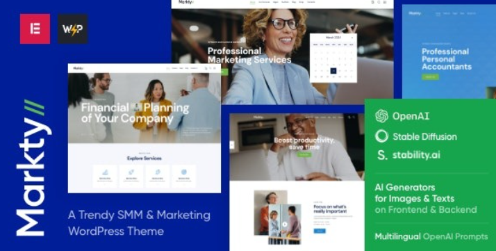 Markty | SMM & Marketing WordPress Theme