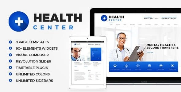 Health Center – Medical WordPress theme