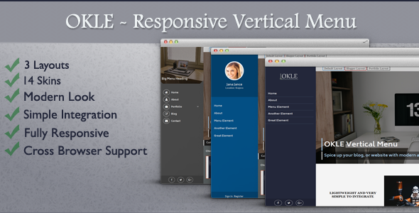 OKLE – Responsive Vertical Menu