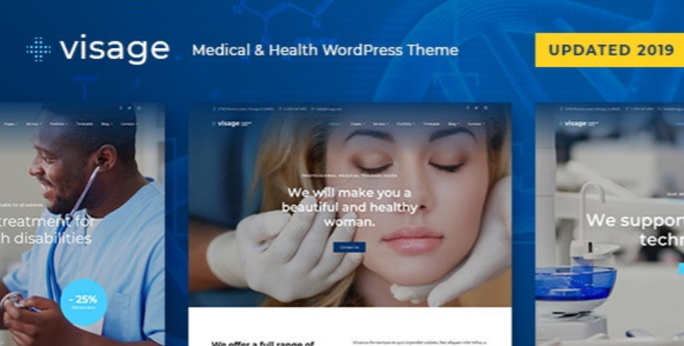 Visage  – Medical & Health WordPress Theme
