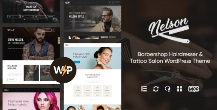 Nelson – Barbershop Hairdresser, Tattoo Salon Theme