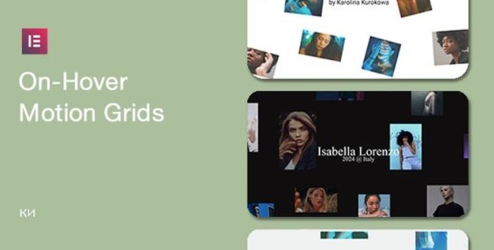Grid Hover Motion for Elementor