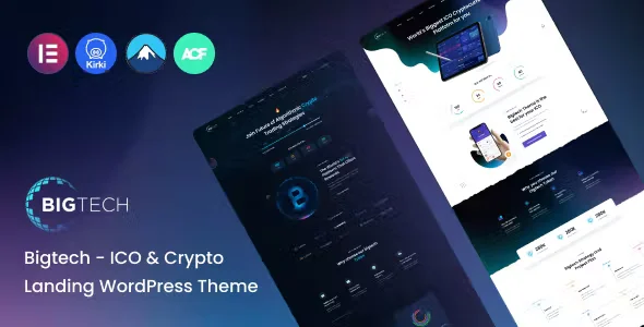 Bigtech ICO and Crypto Landing Theme