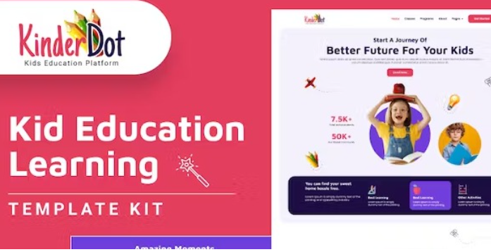 Kinderdot – Kindergarten & Pre-School Elementor Template