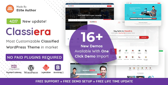 Classiera Classified Ads Theme