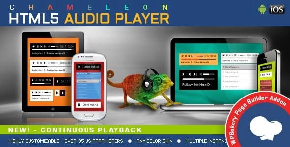 Chameleon HTML5 Audio Player – Addon For Visual Composer