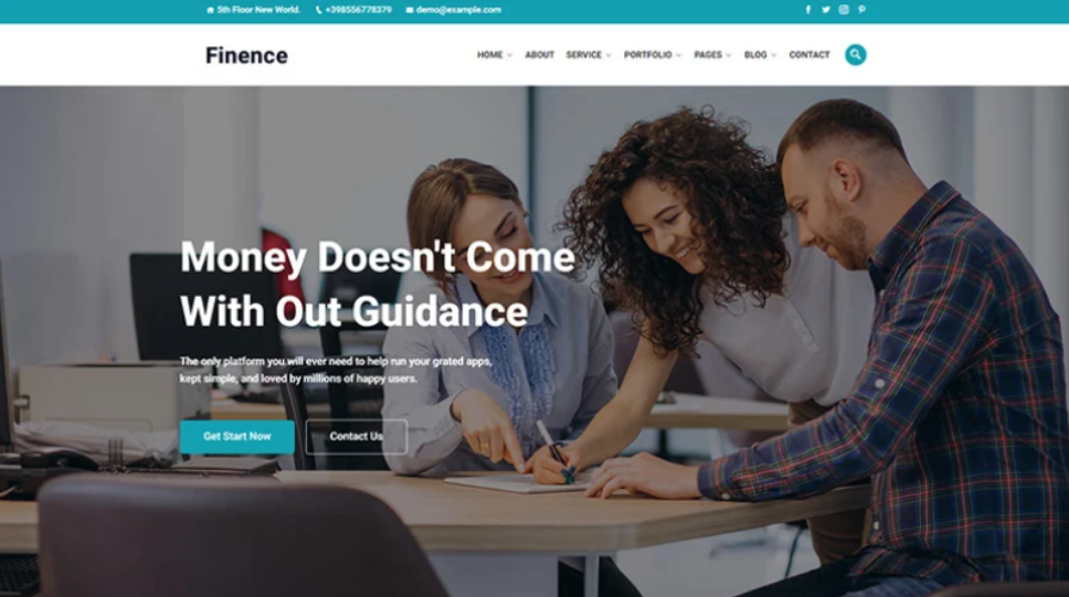 Finence – Financial & Commercial WordPress Theme