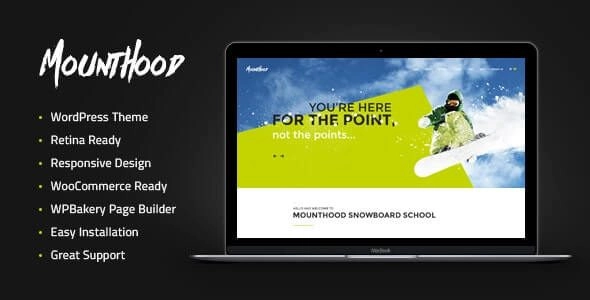 Mounthood | A Modern Ski and Snowboard School WordPress Theme