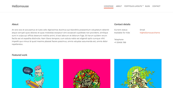 Hellomouse WordPress Theme