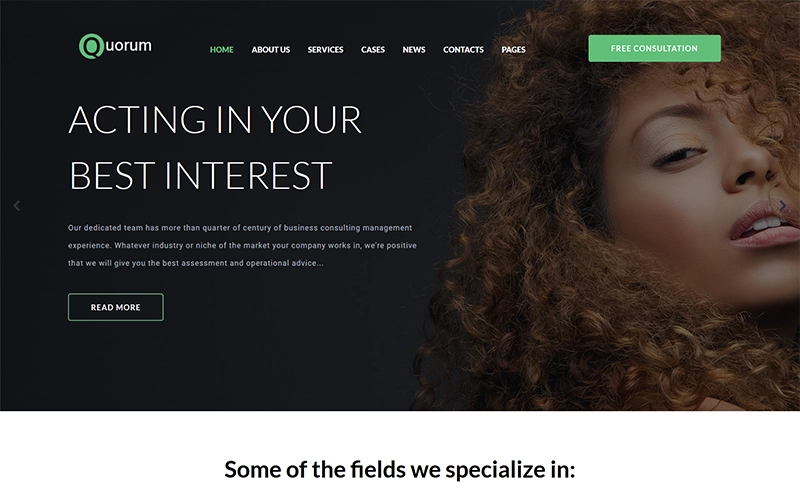 Quorum – Corporate WordPress Elementor Theme WordPress Theme