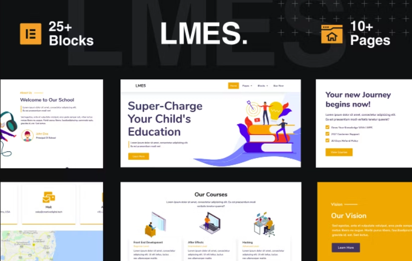 LMES – Education Elementor Template