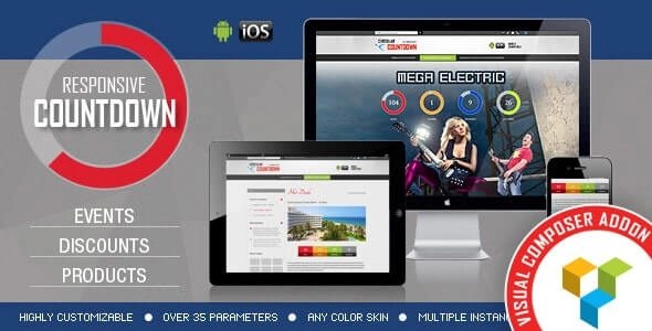 CountDown Pro – Addon For WPBakery Page Builder (formerly Visual Composer)