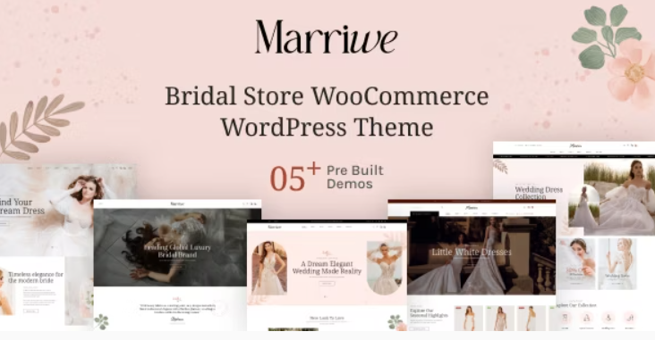 Marriwe – Bridal Store WooCommerce WordPress Theme