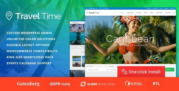 Travel Time – Tour and Hotel WordPress Theme