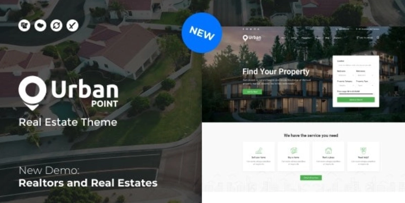 UrbanPoint – House Selling & Rental WordPress Theme
