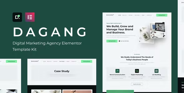 Dagang Digital Marketing Elementor Template Kit