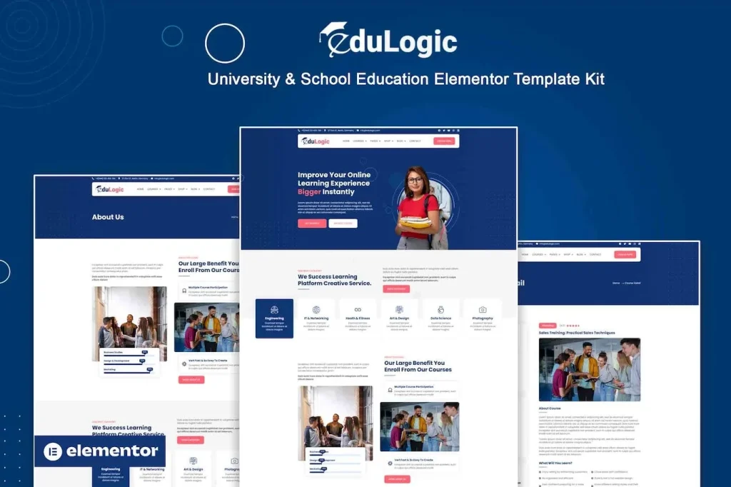 Edulogic – University & School Education Elementor Template