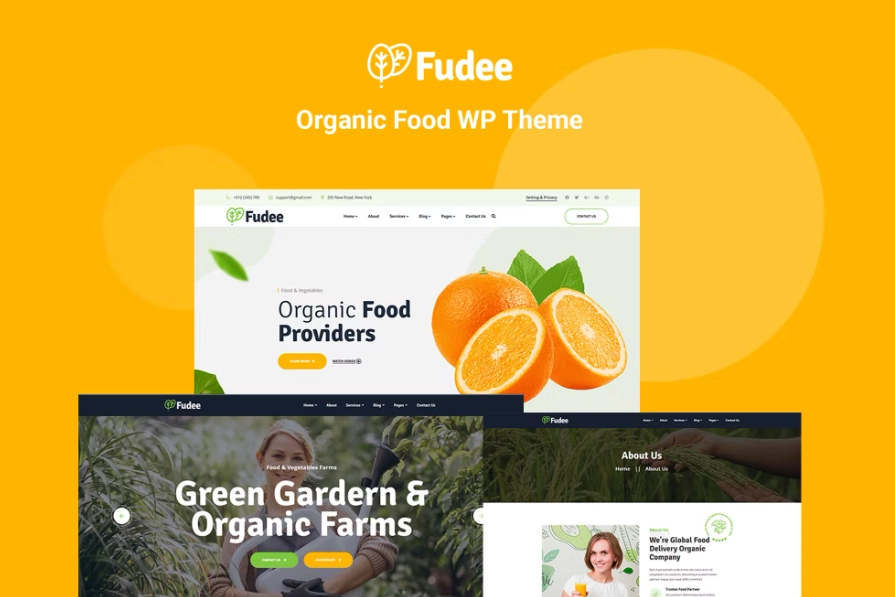 Fudee – Organic Food Elementor WordPress Theme
