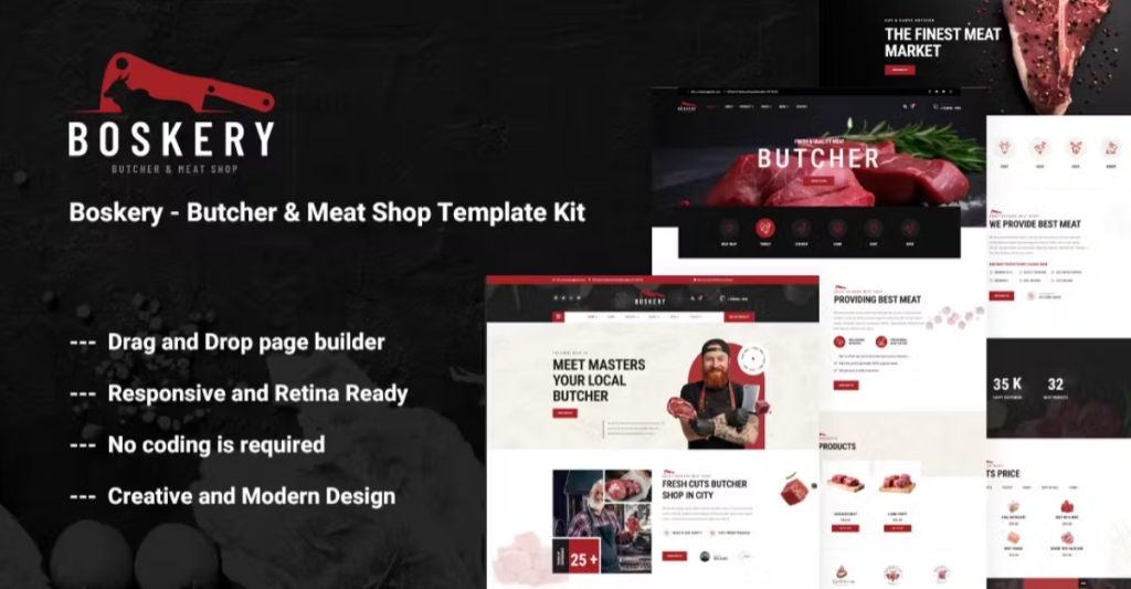 Boskery – Butcher & Meat Shop Template