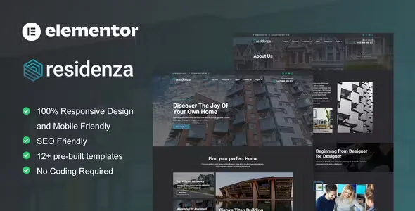 Residenza Real Estate Elementor Template Kit