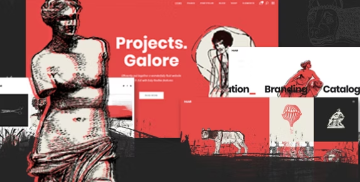 Haar – Portfolio Theme for Designers, Artists and Illustrators