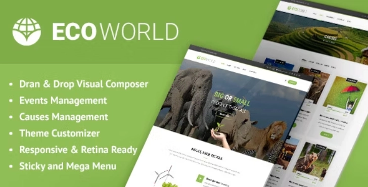 Eco World – Nature and Environmental WordPress Theme