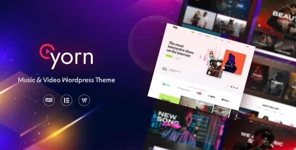 Yorn – Music & Video WordPress Theme