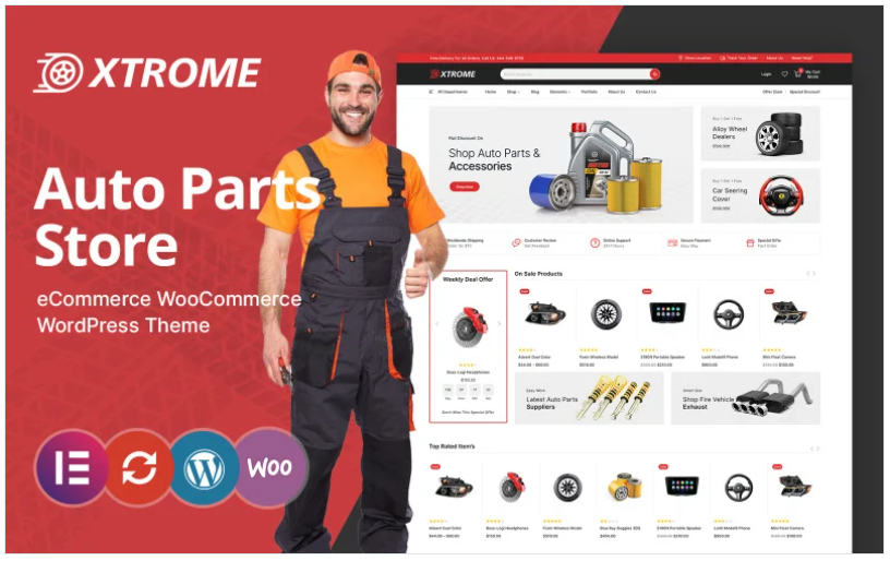 Xtrome – Auto and Spare Parts WooCommerce Theme