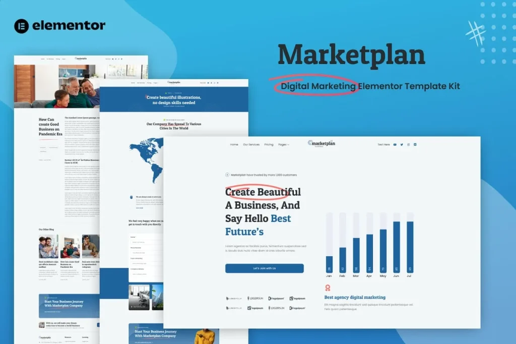 Marketplan – Digital Marketing Elementor Template