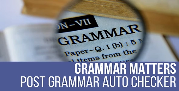 GrammarMatters Automatic Grammar Fixer