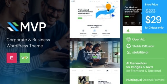 MVP – Finance WordPress Theme