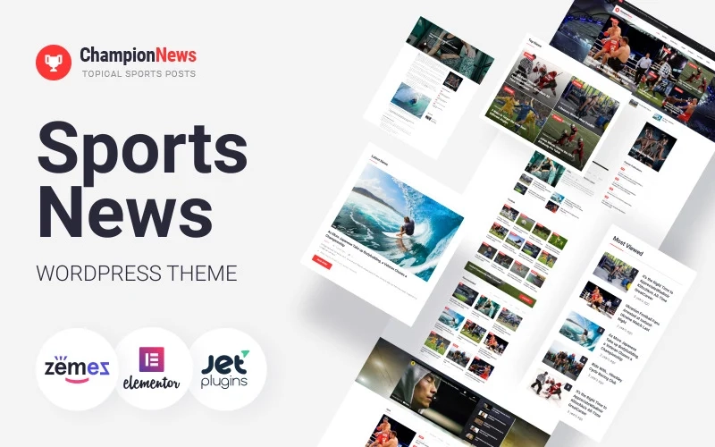 ChampionNews – Sports News WordPress Elementor Theme WordPress Theme