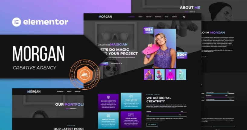 Morgan – Creative Agency & Portfolio Elementor Template