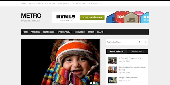 Metro – Elegant Premium Magazine WordPress Theme