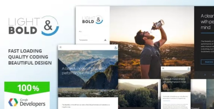 Light & Bold – Speed-Focused WordPress Theme | Corporate