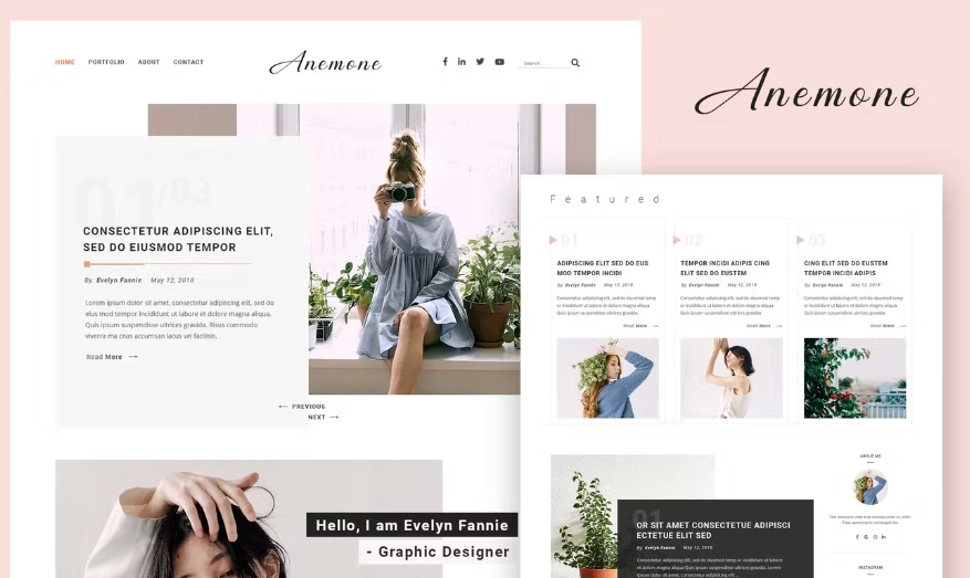 Anemone – Blog & Magazine Elementor Template