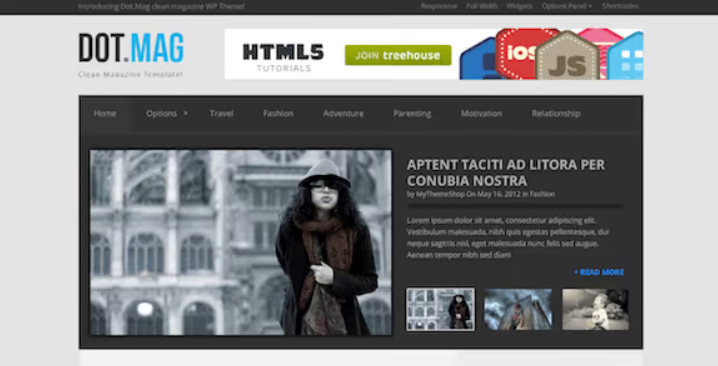 DOTMAG MULTIPURPOSE & FLEXIBLE MAGAZINE WORDPRESS THEME