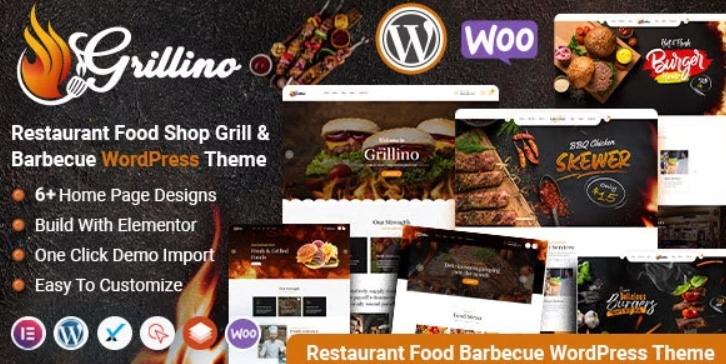 Grillino – Grill & Restaurant Shop WordPress Theme