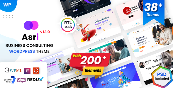 Asri – Multipurpose Business Consulting WordPress