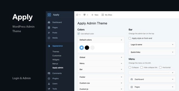 Admin Theme – Apply