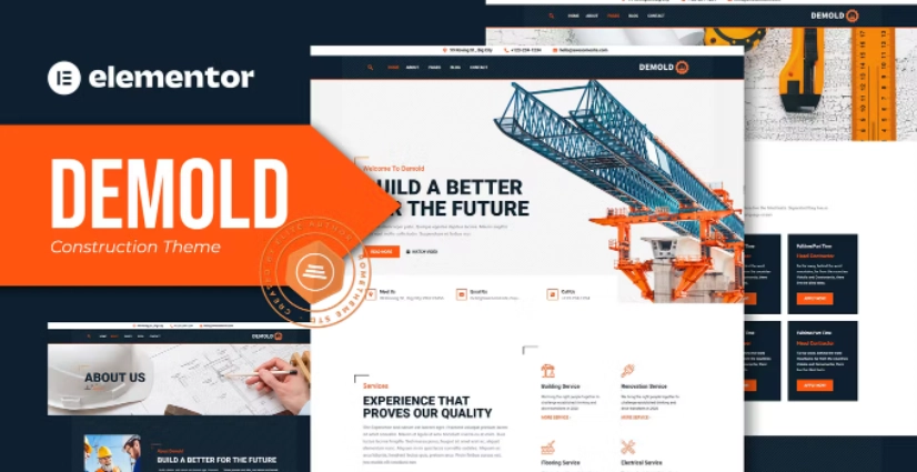 Demold – Construction Elementor Template