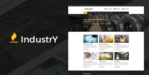 Industry – Factory, Company And Industry WP Theme