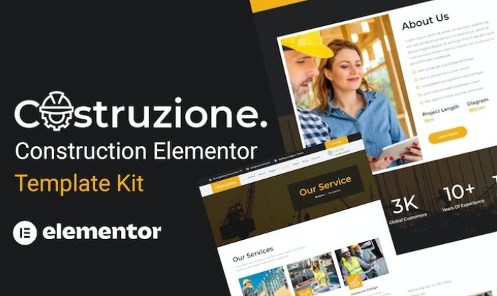 Costruzione – Construction Elementor Template