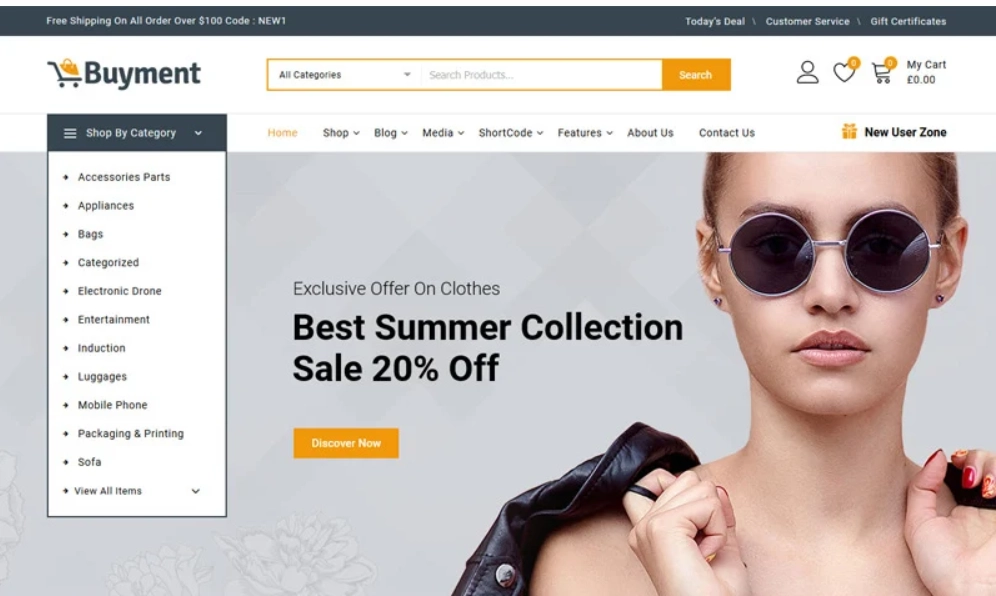 Buyment – Multipurpose WooCommerce Theme