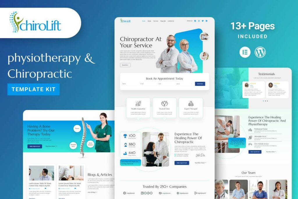 Chirolift – Physiotherapy & Chiropractic Elementor Template