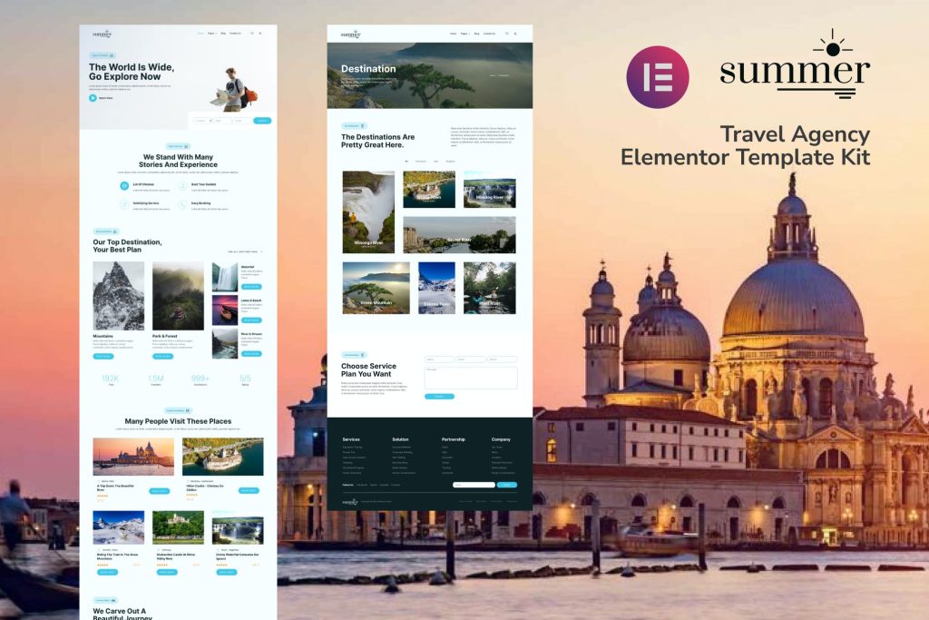 Summer – Travel Agency Elementor Template