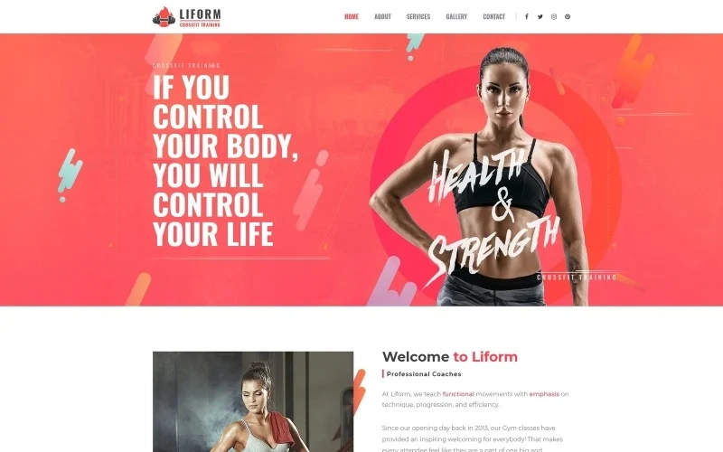 Liform – Crossfit Sport WordPress Elementor Theme WordPress Theme